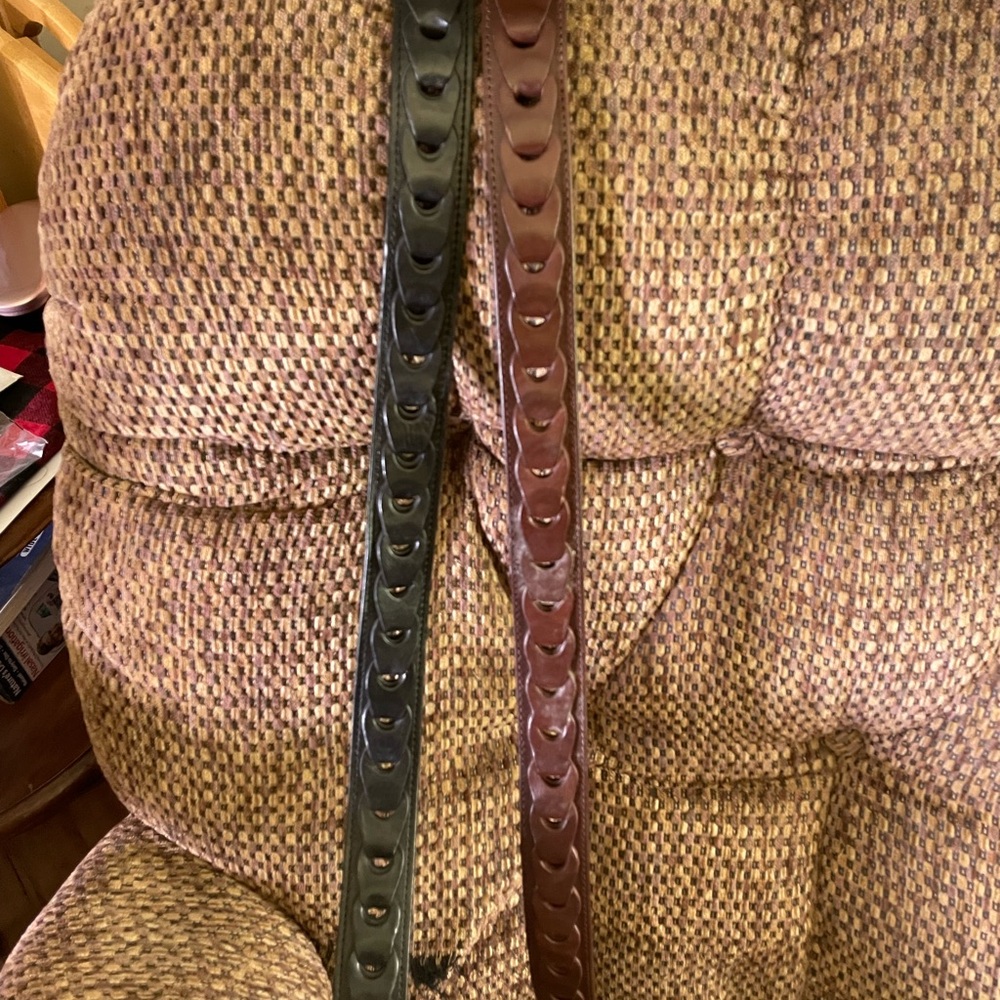 Source Unknown Black and Brown Belts Accessories
